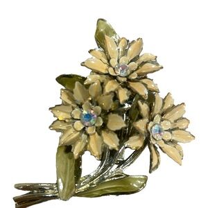 Coro Floral Brooch